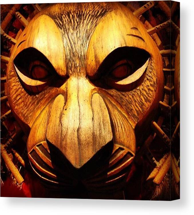 Instagram Canvas Print featuring the photograph The Lion King by Carlos Macia Perez