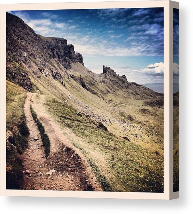 Scenery Canvas Print featuring the photograph The Quiraing.... #isle_of_skye #skye by Robert Campbell