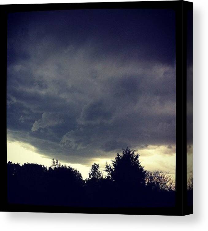 Storm Canvas Print featuring the photograph This Developed Over The Last Few by Angie Davis