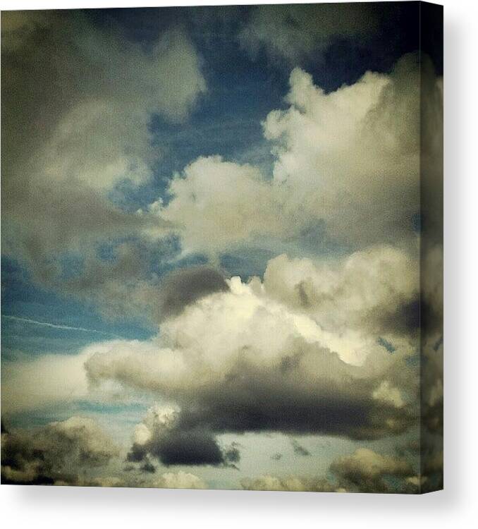 Androidgraphy Canvas Print featuring the photograph #tonights #sky #torquay #skytonight by Rachel Lavender