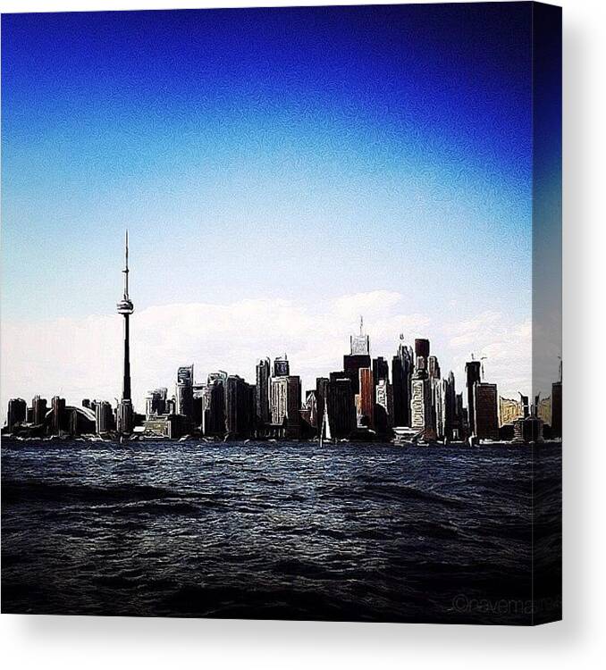 Teamrebel Canvas Print featuring the photograph Toronto Skyline by Natasha Marco
