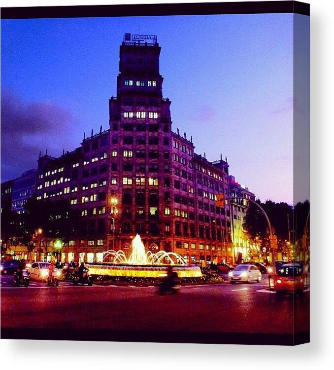 Building Canvas Print featuring the photograph #travel #iphonedaily #igdaily #igster by Tommy Tjahjono