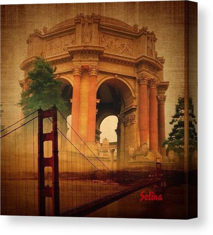 Beautiful Canvas Print featuring the photograph Two Of San Francisco Famous Scenery by Selina P