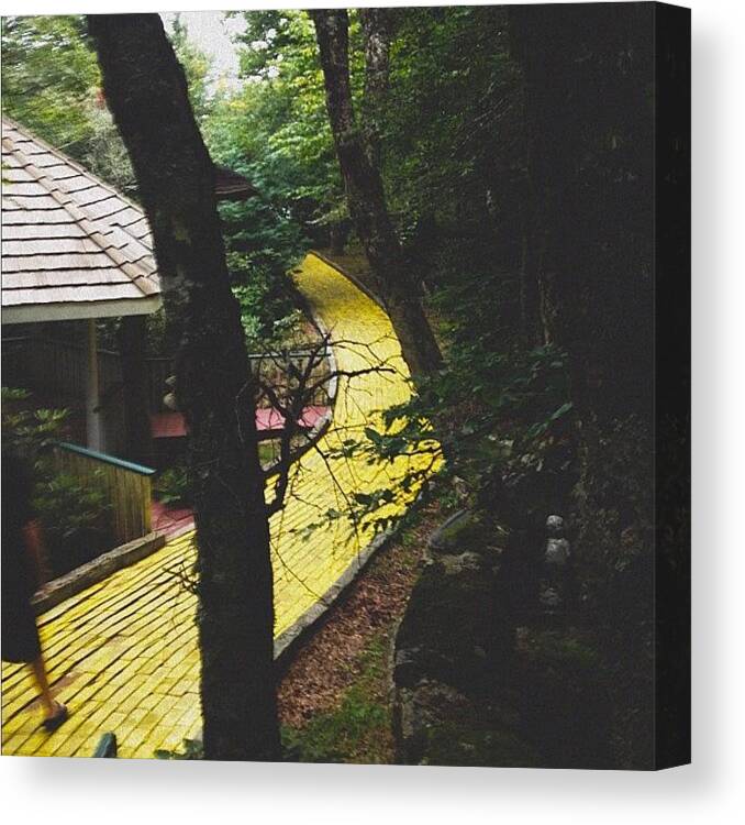 Vscocam Canvas Print featuring the photograph Typical Yellow Brick Road by Brett Arthur
