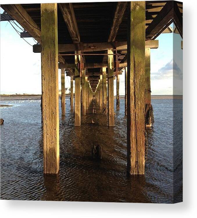 Dublin Canvas Print featuring the photograph Under The Boardwalk by Mick Hunt