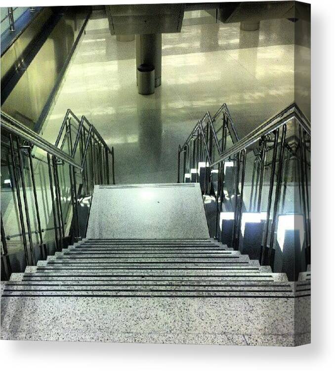Instagram Canvas Print featuring the photograph Upstair & Downstair... #arriba #abajo by Ricardo Fuenmayor