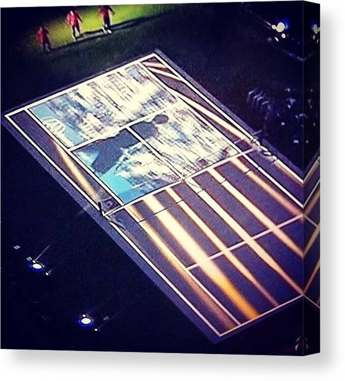 Queens Canvas Print featuring the photograph #usopen #us #open #tennis #queens #new by Alex Mamutin