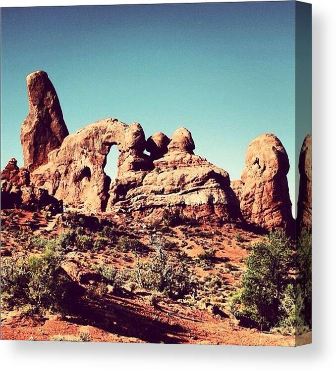 Rscpics Canvas Print featuring the photograph Utah - Arches National Park by Luisa Azzolini