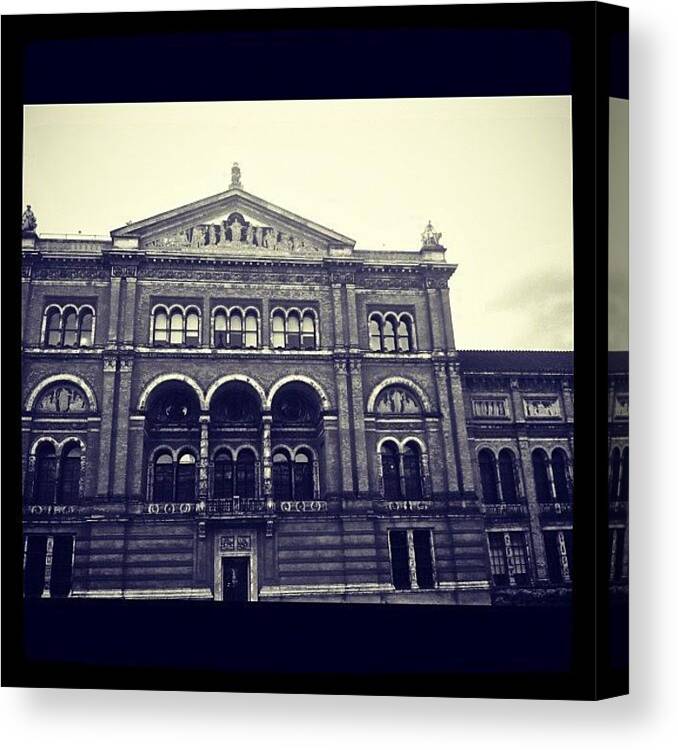 Cute Canvas Print featuring the photograph V&a #london #museum #followme by Chris Mayo