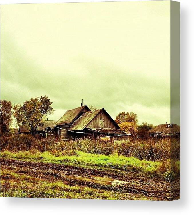 Porusski Canvas Print featuring the photograph Village by Denis Platonov