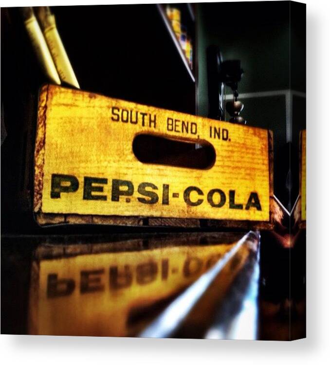 Photooftheday Canvas Print featuring the photograph Vintage Pepsi by Natasha Marco