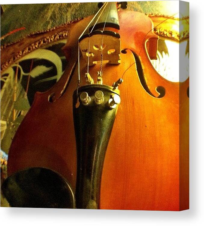 Art Canvas Print featuring the photograph #violin #viola #music #art by Uriel Gonzalez