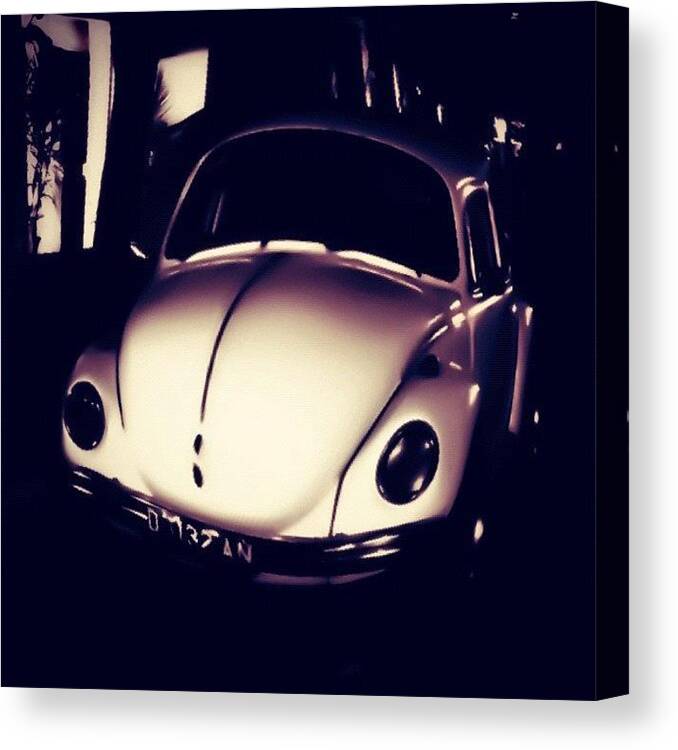Instagram Canvas Print featuring the photograph Volk Wagen Beetle ..vw Kodok #vintage by R Ra