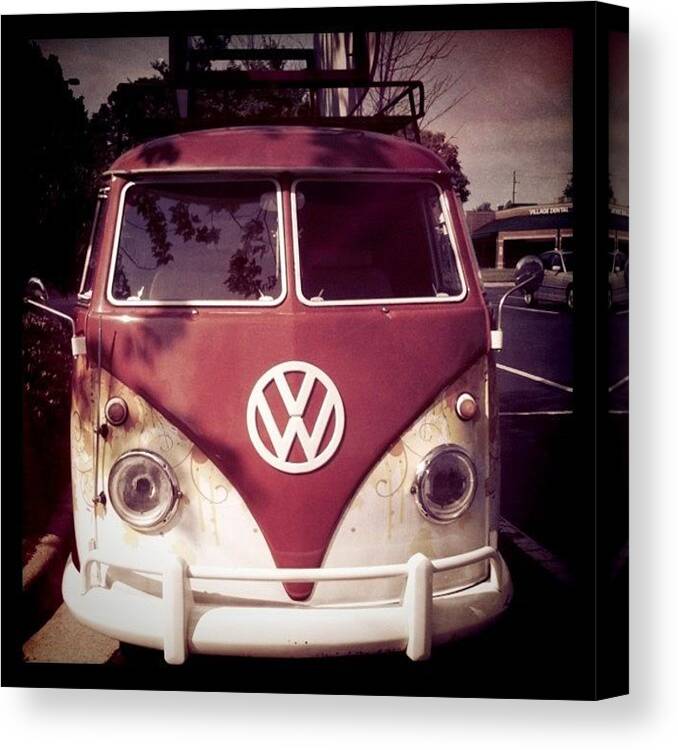 Vw Canvas Print featuring the photograph VW bus by Brooke Cain
