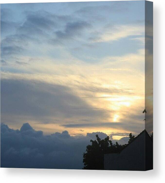 Glare Canvas Print featuring the photograph Waiting For Venus Transit #venus by Paul Petey