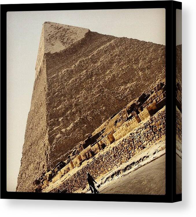 Egypt Canvas Print featuring the photograph Walking Like An Egyptian by Brent Dunn