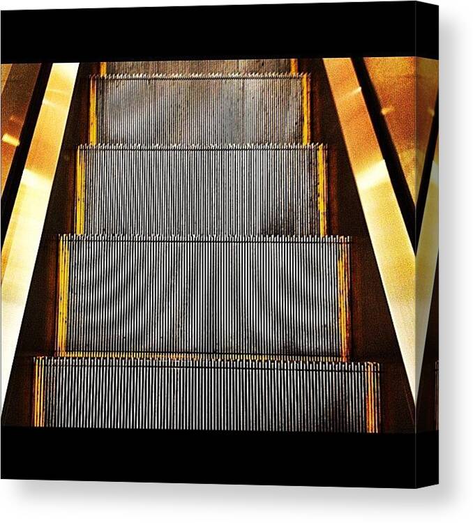Vacantplaces Canvas Print featuring the photograph Watch Your Steps.. #vacantplaces by Lord Rul