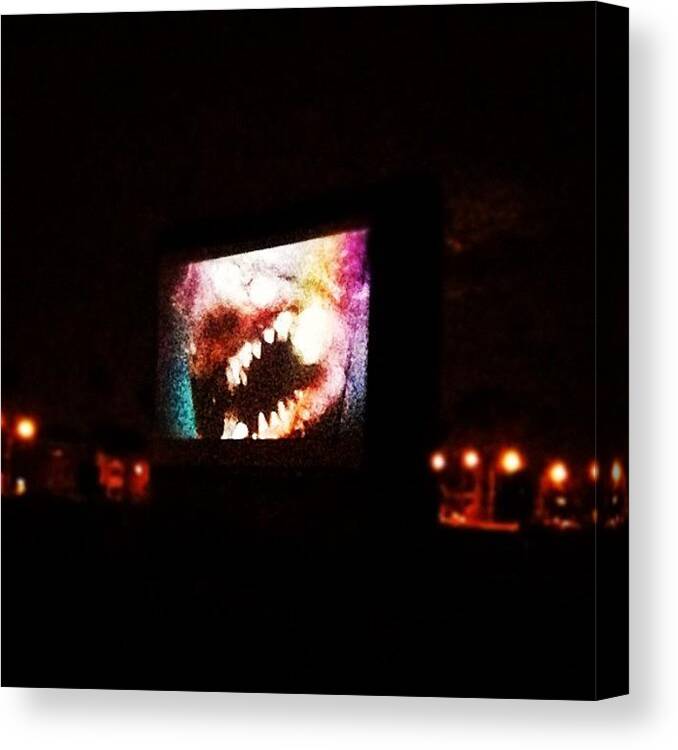Lovinglife Canvas Print featuring the photograph Watching Jaws @ Granada Beach by Nichole Zellmer