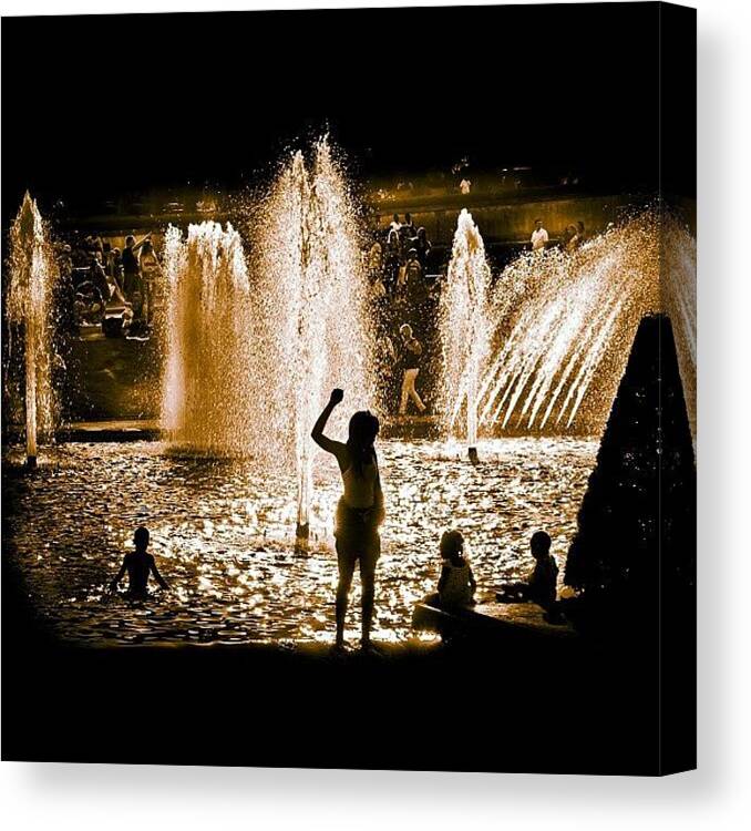 Shadows Canvas Print featuring the photograph #water by Alexandre Stopnicki
