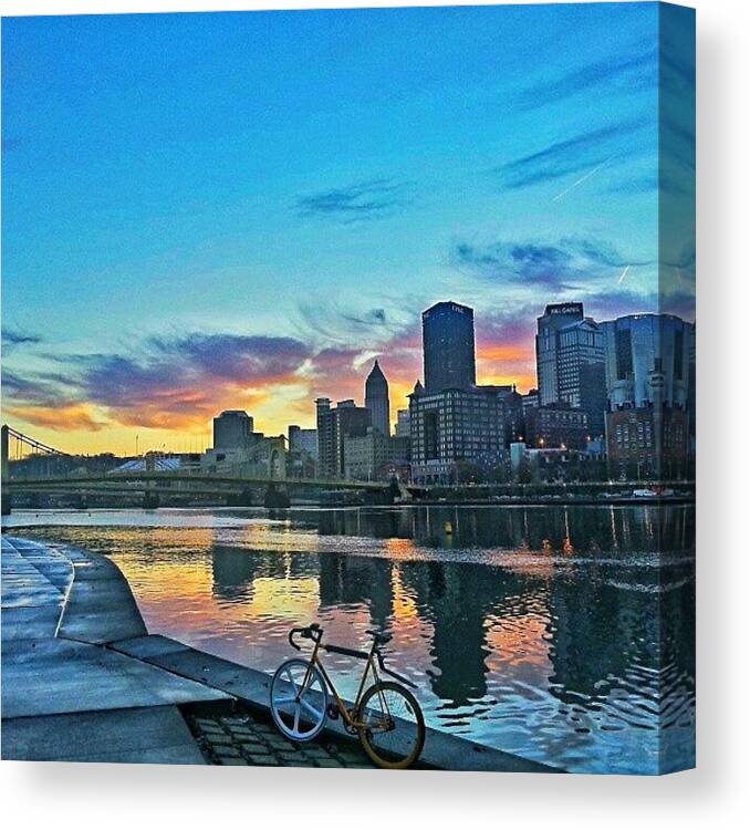  Canvas Print featuring the photograph We Rode Along The Burnt Horizons Of A by Wesley Shark