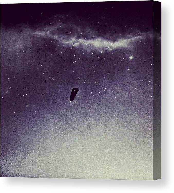 Night Canvas Print featuring the photograph What Goes On In Our Night Skies by Nathan Sears