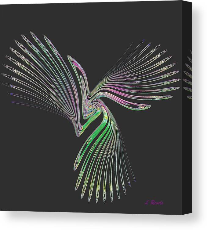 Wing Canvas Print featuring the digital art Wings of Icarus by Leslie Revels