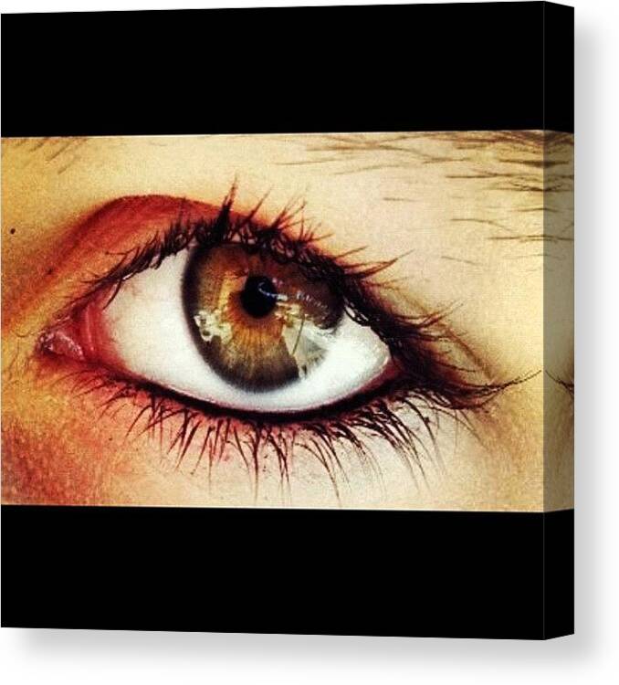Wishesdownthewelleyes Canvas Print featuring the photograph #wishesdownthewelleyes by Ally De Martini
