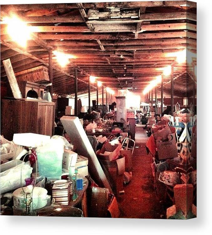 Garagesale Canvas Print featuring the photograph Yesterday I Was An #americanpicker by T C