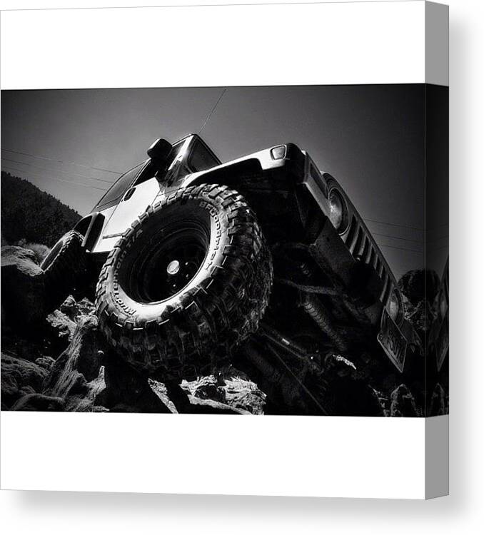 Jeeplover Canvas Print featuring the photograph You Da Man @rubicontaxi Thanks #jeep by James Crawshaw