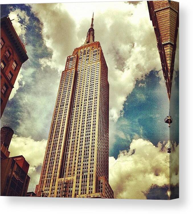 Building Canvas Print featuring the photograph You Know What This Thing Is. #nyc by Luke Kingma