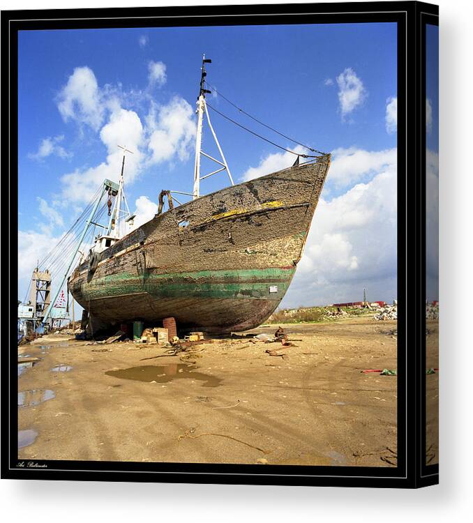Abandoned Canvas Print featuring the photograph Abandoned fishing boat by Arik Baltinester