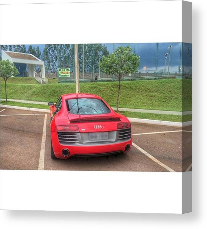 Love Canvas Print featuring the photograph 🏁 Audi R8 V10 Plus by Carros Exoticos 