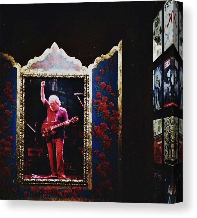 Jerry Garcia Canvas Print featuring the photograph Jerry Garcia by Leia Roberts