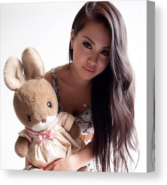 Fhm Canvas Print featuring the photograph 🐰💖 #1 by Mila G