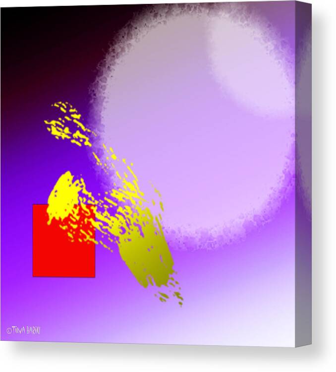 Big Bang Canvas Print featuring the painting Big Bang #1 by Tina Hariu