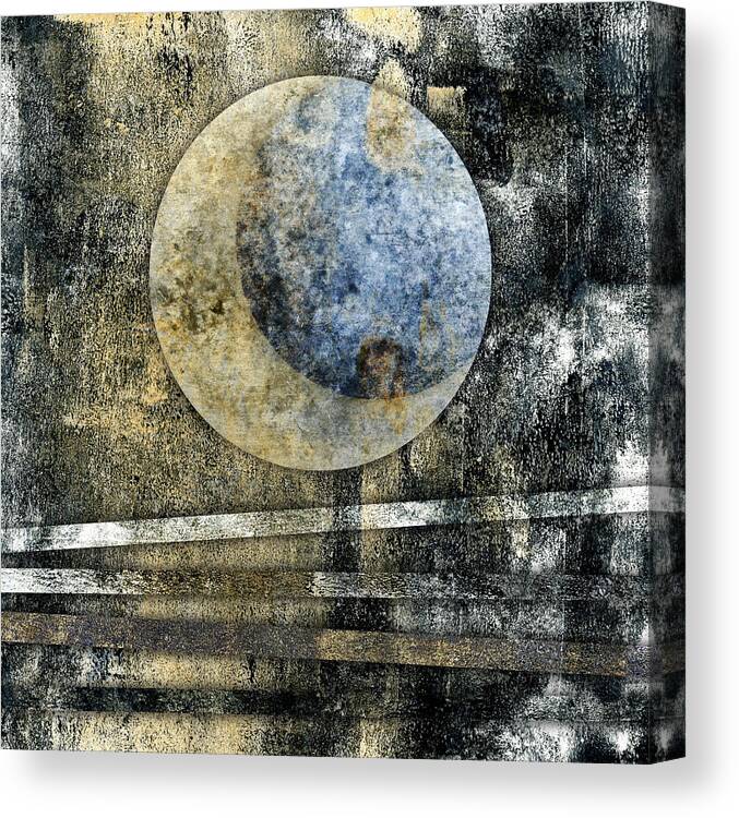 Blue Canvas Print featuring the photograph Blue Moon #1 by Carol Leigh