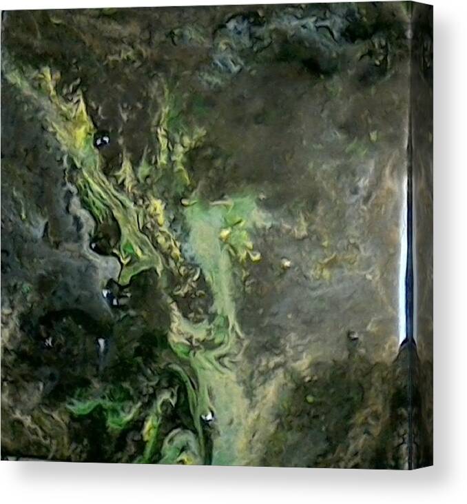 Abstract Canvas Print featuring the painting Cosmic Ash by C Maria Wall