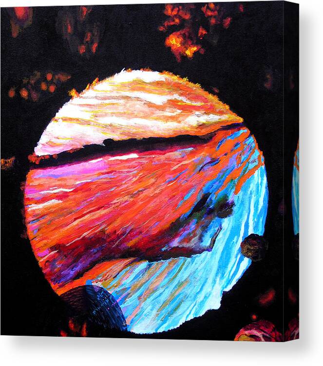 Abstract Canvas Print featuring the painting Inspire Three #2 by Stan Hamilton