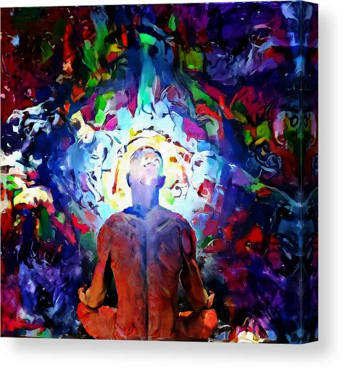 Paintin Canvas Print featuring the digital art Meditation #1 by Bruce Rolff