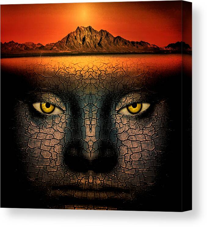Composite Canvas Print featuring the photograph Mirage by Jim Painter