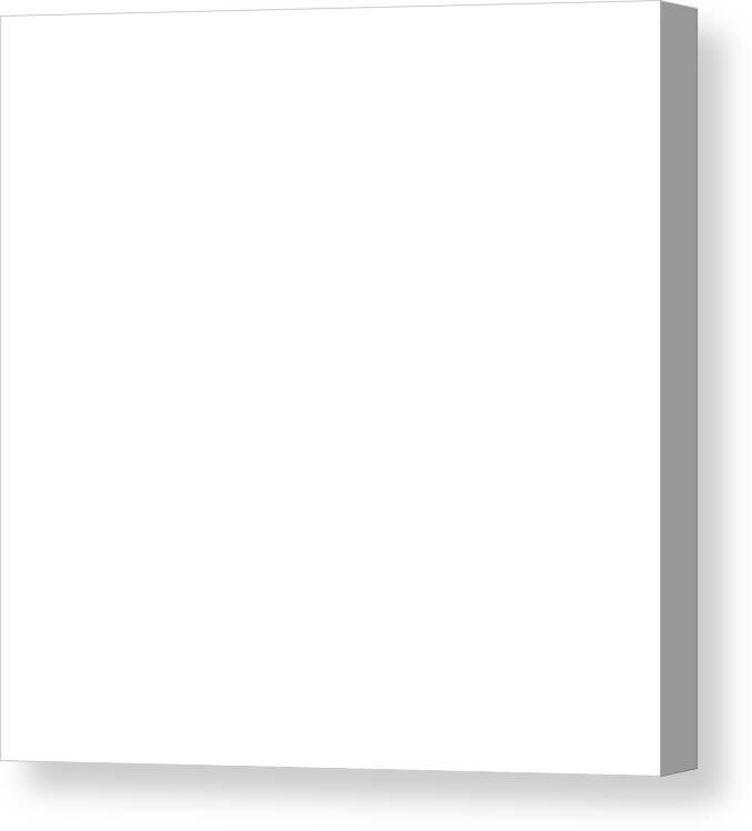  Canvas Print featuring the digital art 1 Off White Dot by HW Kateley
