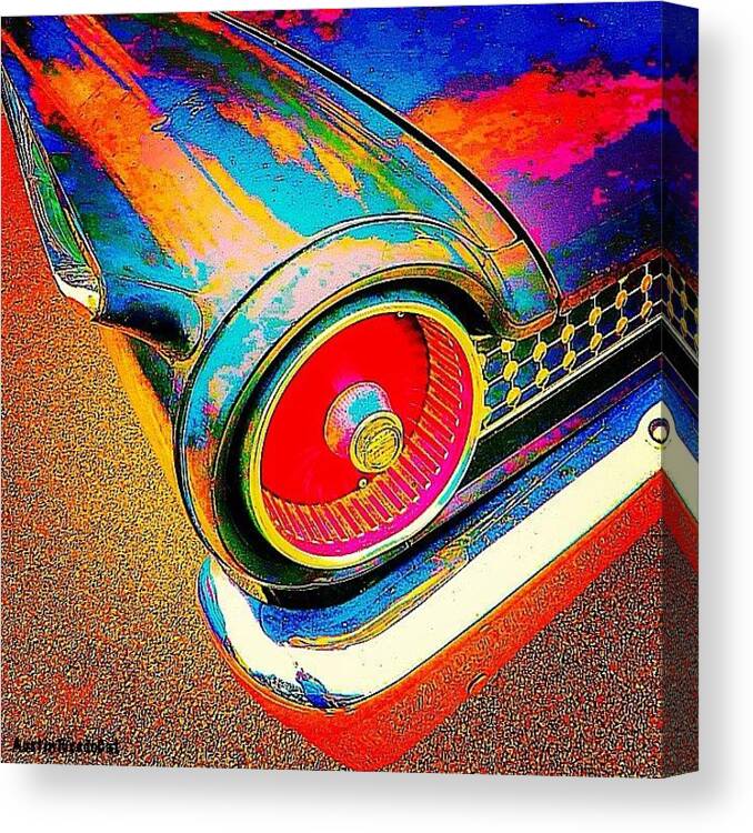 Beautiful Canvas Print featuring the photograph #psychedelic Sunday. There Is Just #1 by Austin Tuxedo Cat