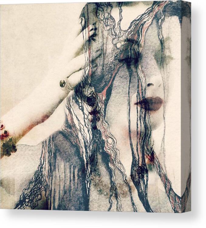 Woman Canvas Print featuring the mixed media The Way We Were #1 by Paul Lovering