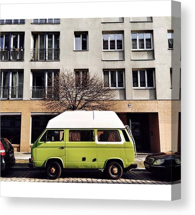 Igerberlin Canvas Print featuring the photograph Volkswagen T3 Camper

#berlin #1 by Berlinspotting BrlnSpttng