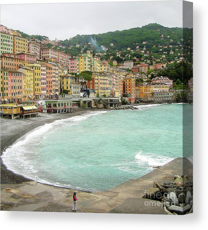 Camogli Photograph Canvas Print featuring the photograph Waiting #1 by Ivy Ho