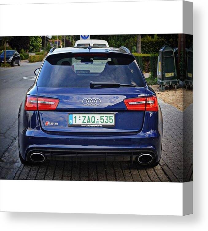 Stance Canvas Print featuring the photograph Well Done Audi 👌
#audi #rs6avantc7 #1 by Sportscars OfBelgium