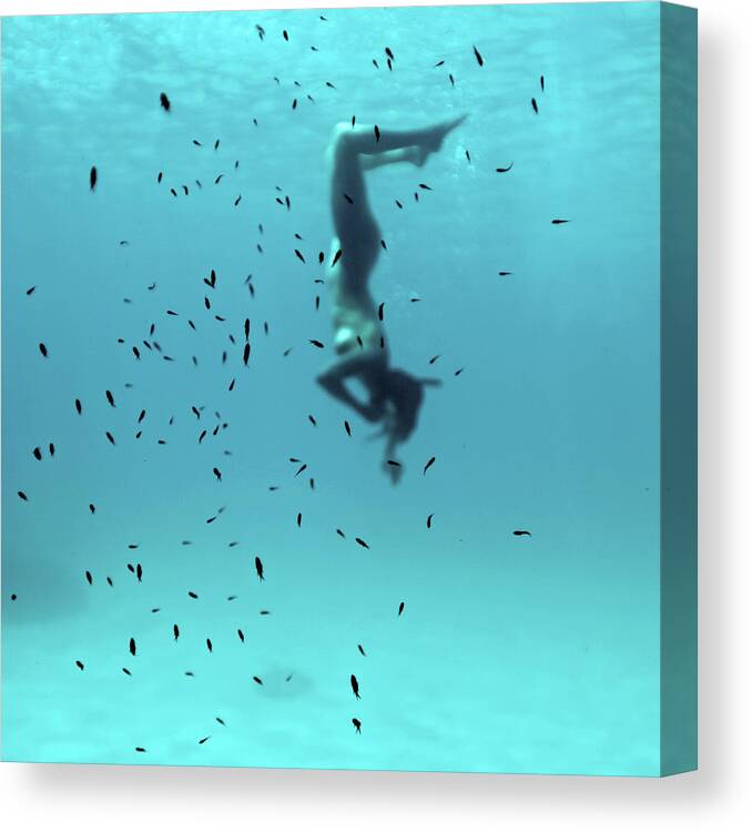 Swim Canvas Print featuring the photograph 100718-4139 by Enric Gener