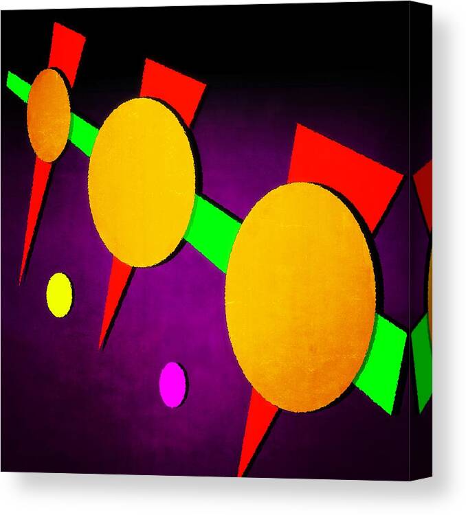 Abstract Canvas Print featuring the digital art 104 by Timothy Bulone