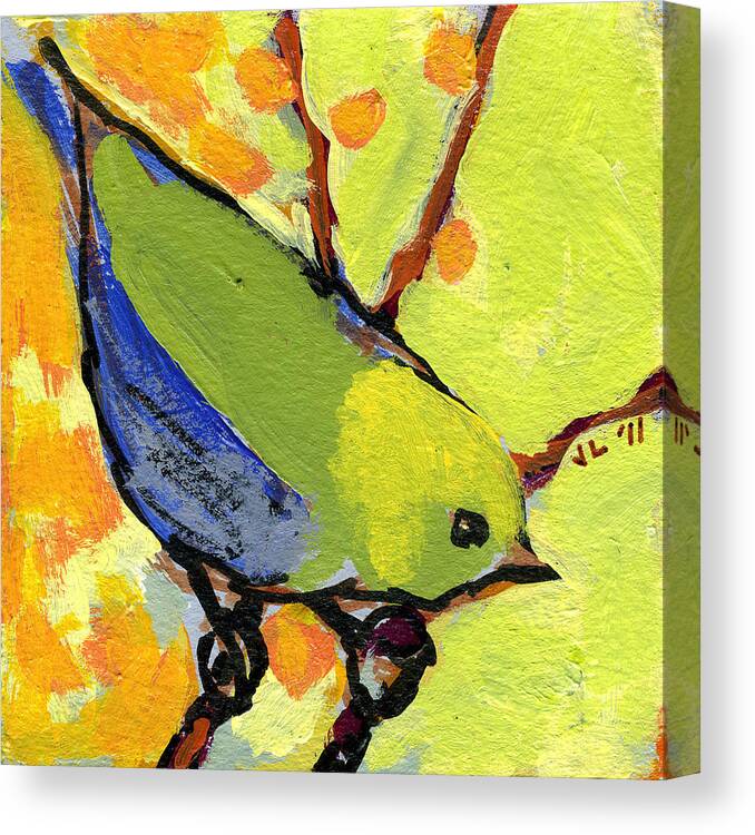 Bird Canvas Print featuring the painting 16 Birds No 2 by Jennifer Lommers