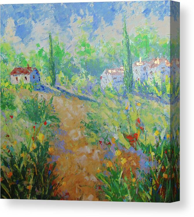 Frederic Payet Canvas Print featuring the painting Provence #17 by Frederic Payet